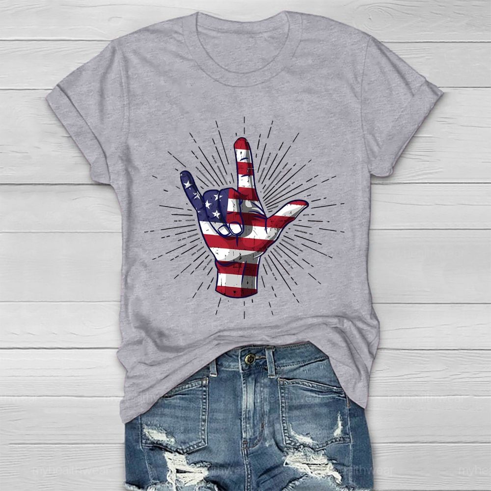 Love Independence Day Healthwear T-shirt