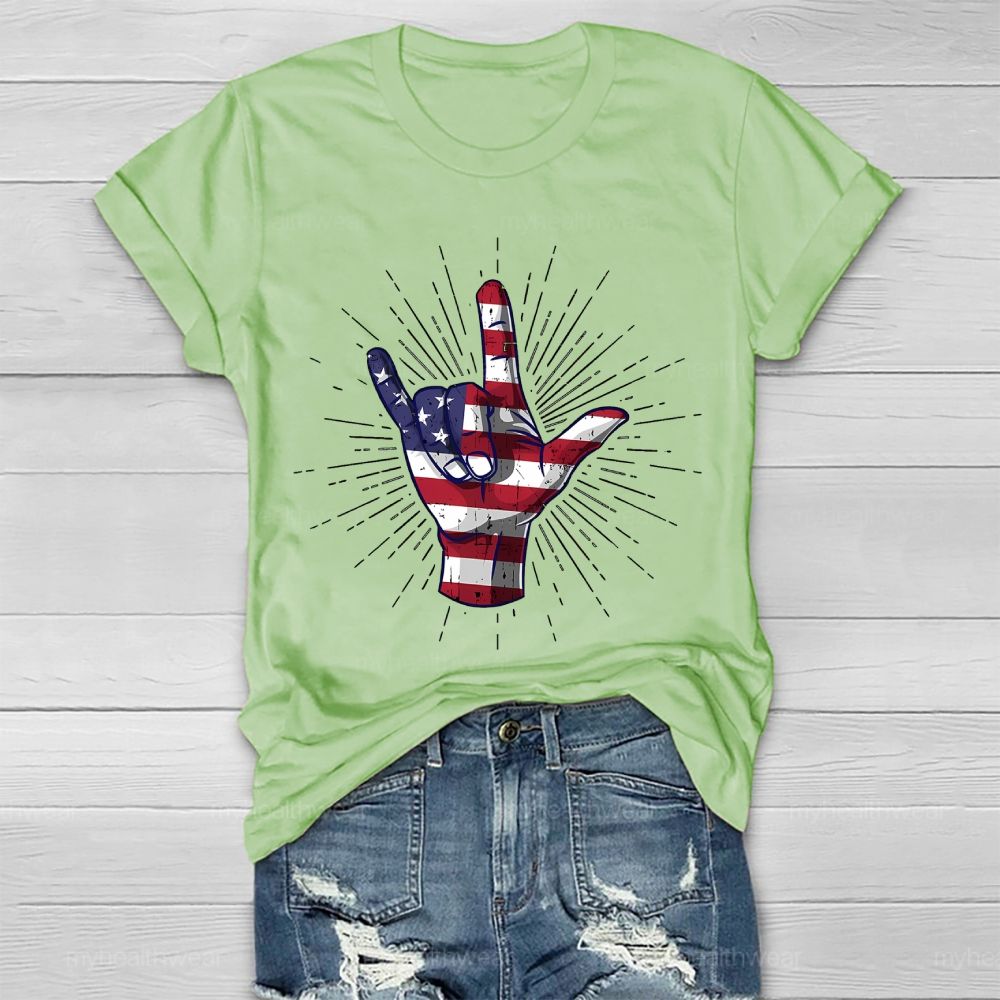 Love Independence Day Healthwear T-shirt