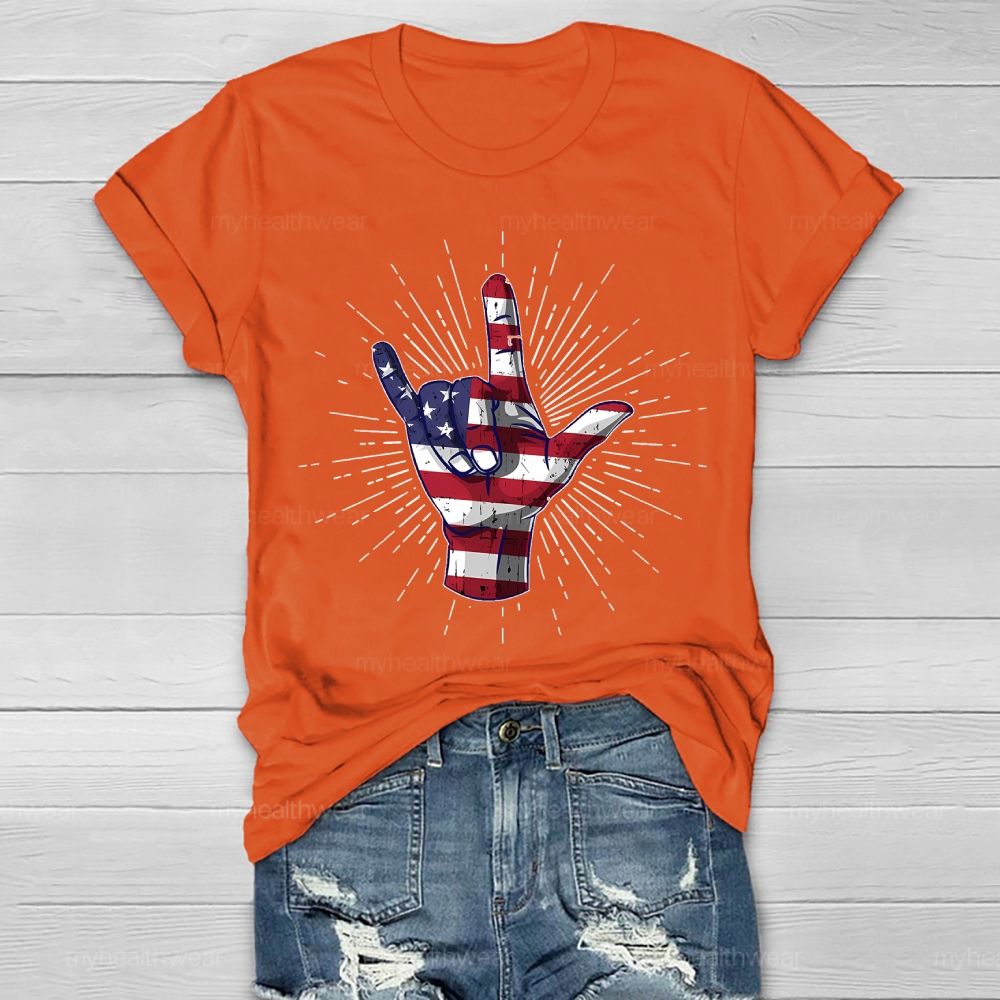 Love Independence Day Healthwear T-shirt