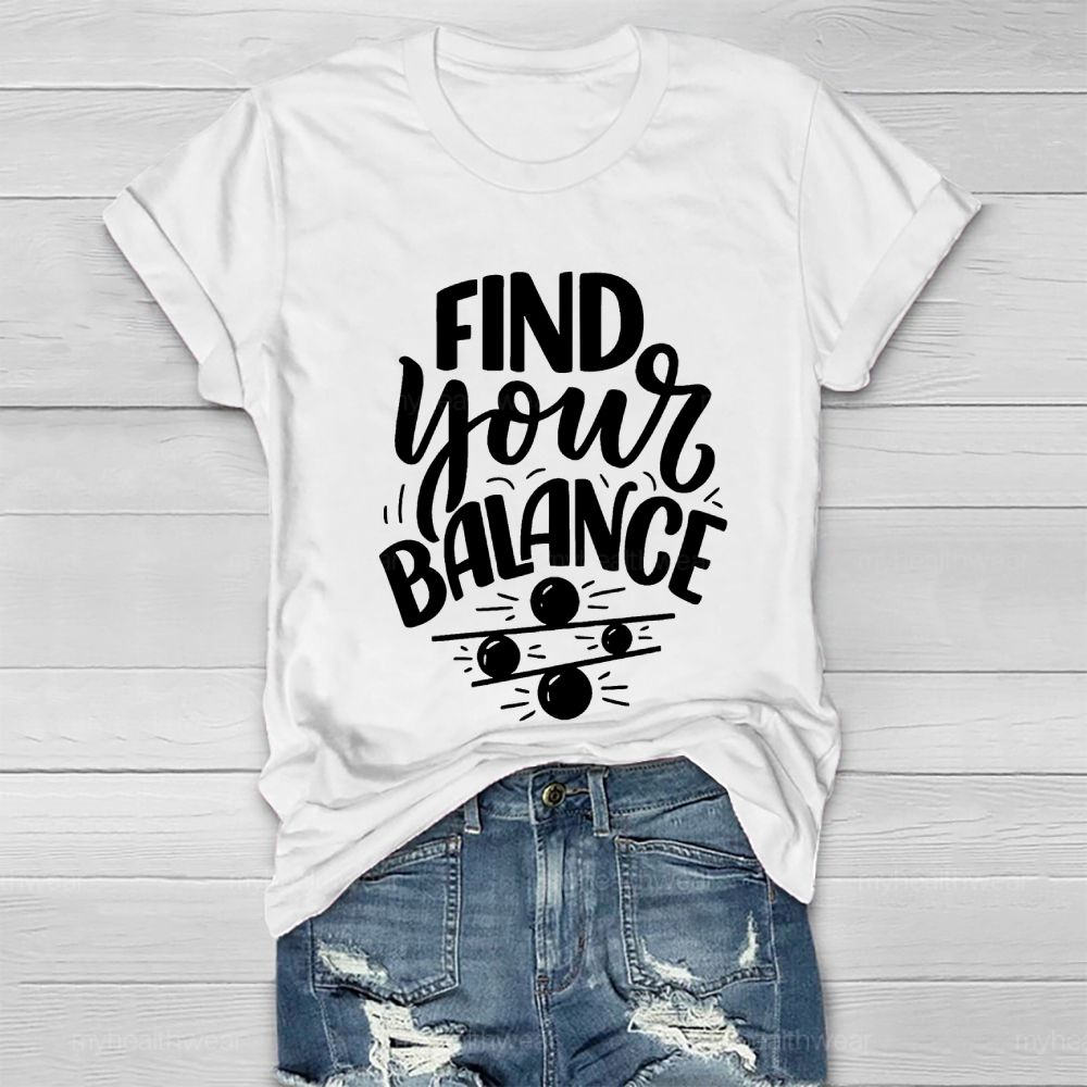 Find Your Balance Healthwear T-shirt
