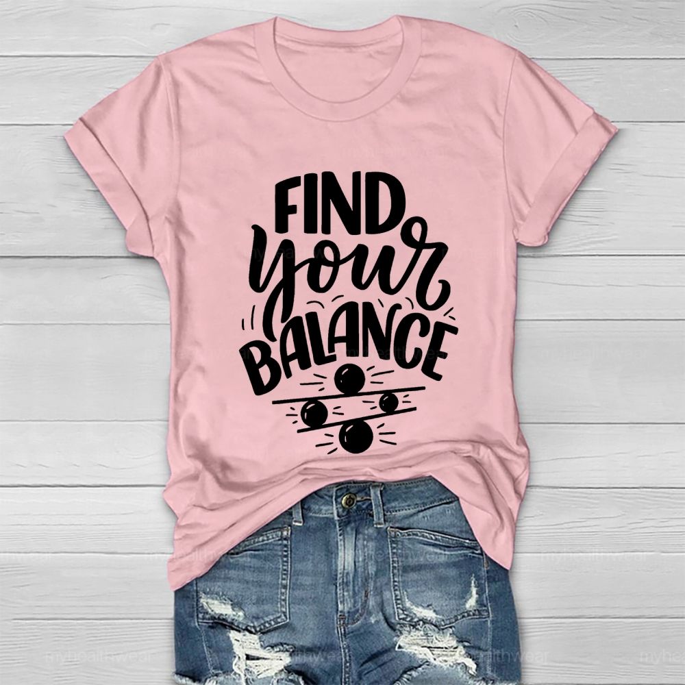 Find Your Balance Healthwear T-shirt