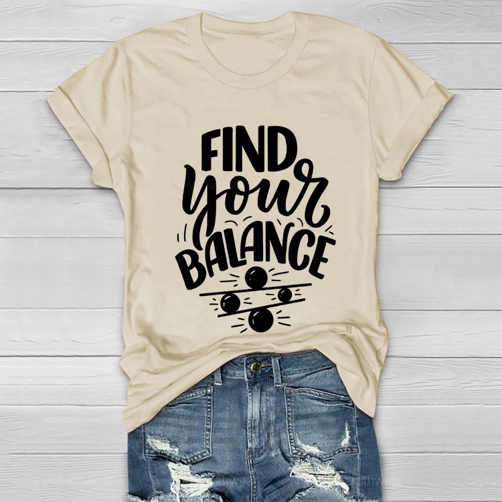 Find Your Balance Healthwear T-shirt