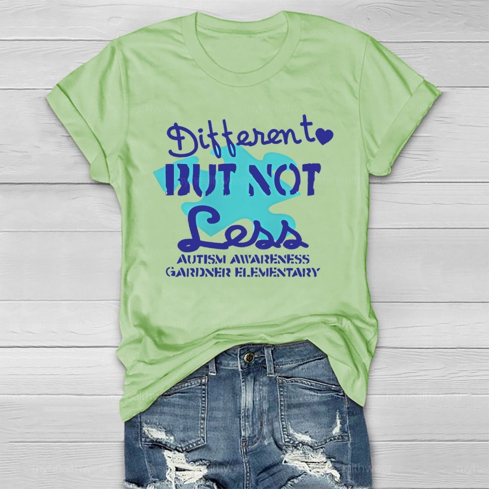 Different But Not Less Autism Healthwear T-shirt