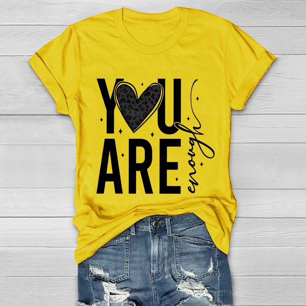 You Are Enough Diamond Heart Healthwear T-shirt