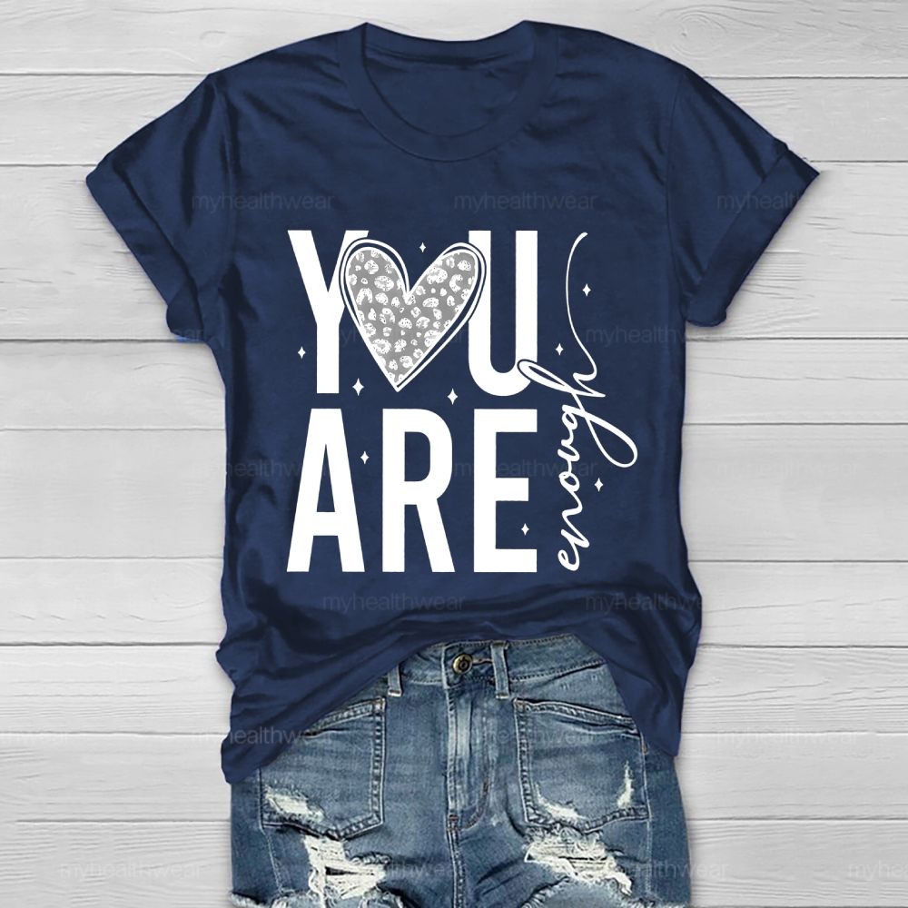 You Are Enough Diamond Heart Healthwear T-shirt