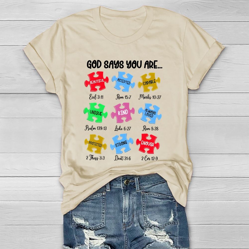 God Says You Are Beautiful Healthwear T-shirt