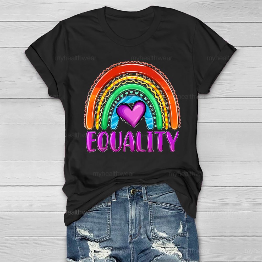 Equality Rainbow Love Healthwear T-shirt