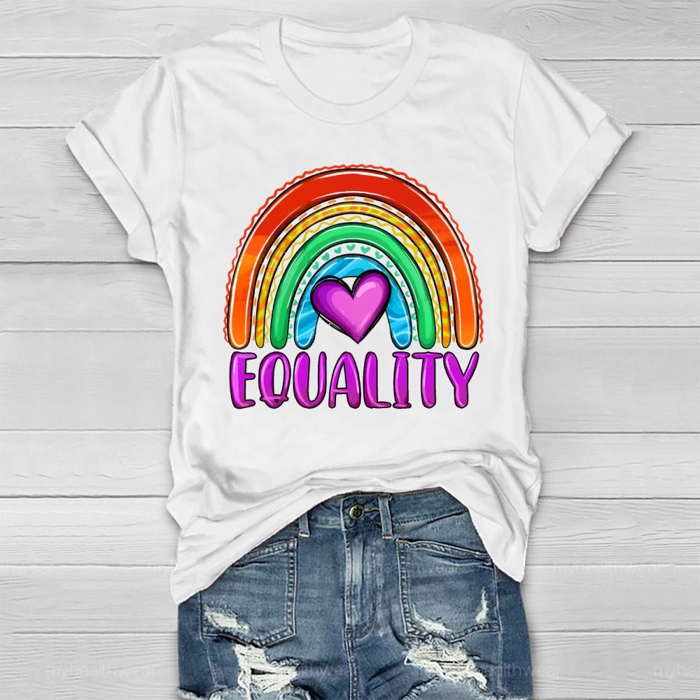 Equality Rainbow Love Healthwear T-shirt