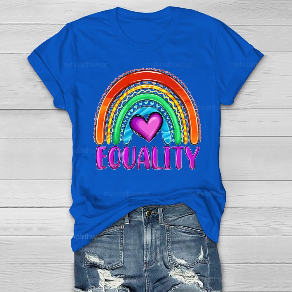 Equality Rainbow Love Healthwear T-shirt
