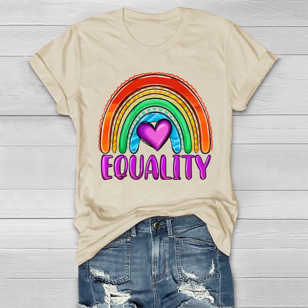Equality Rainbow Love Healthwear T-shirt