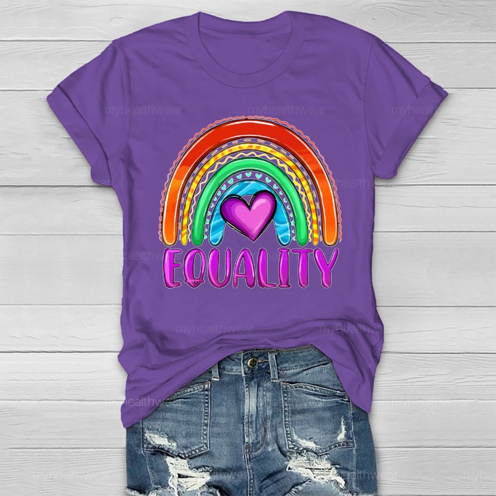 Equality Rainbow Love Healthwear T-shirt