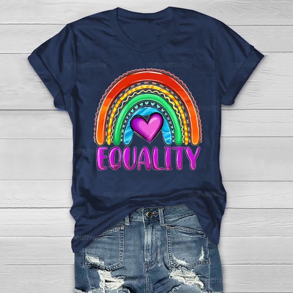 Equality Rainbow Love Healthwear T-shirt