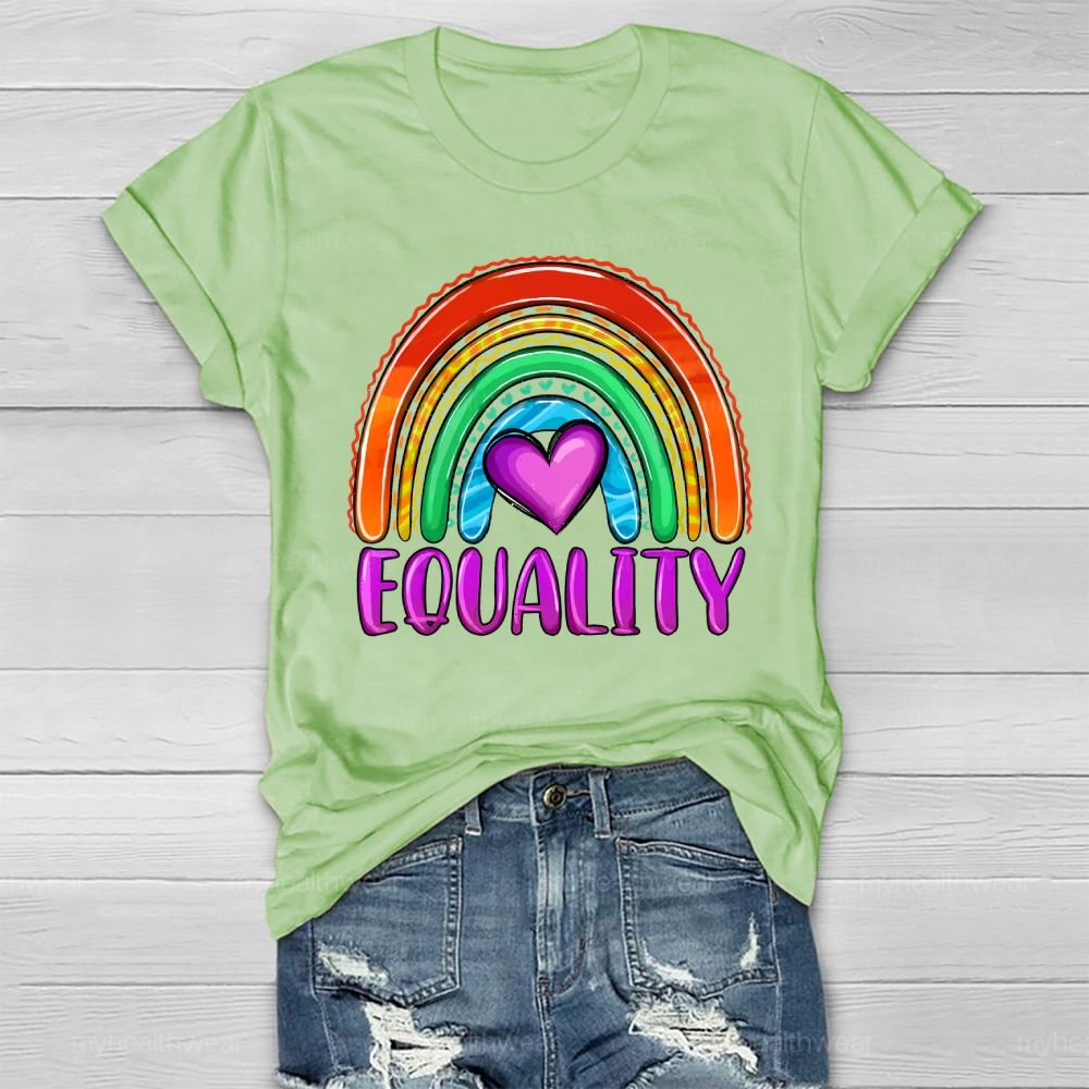 Equality Rainbow Love Healthwear T-shirt