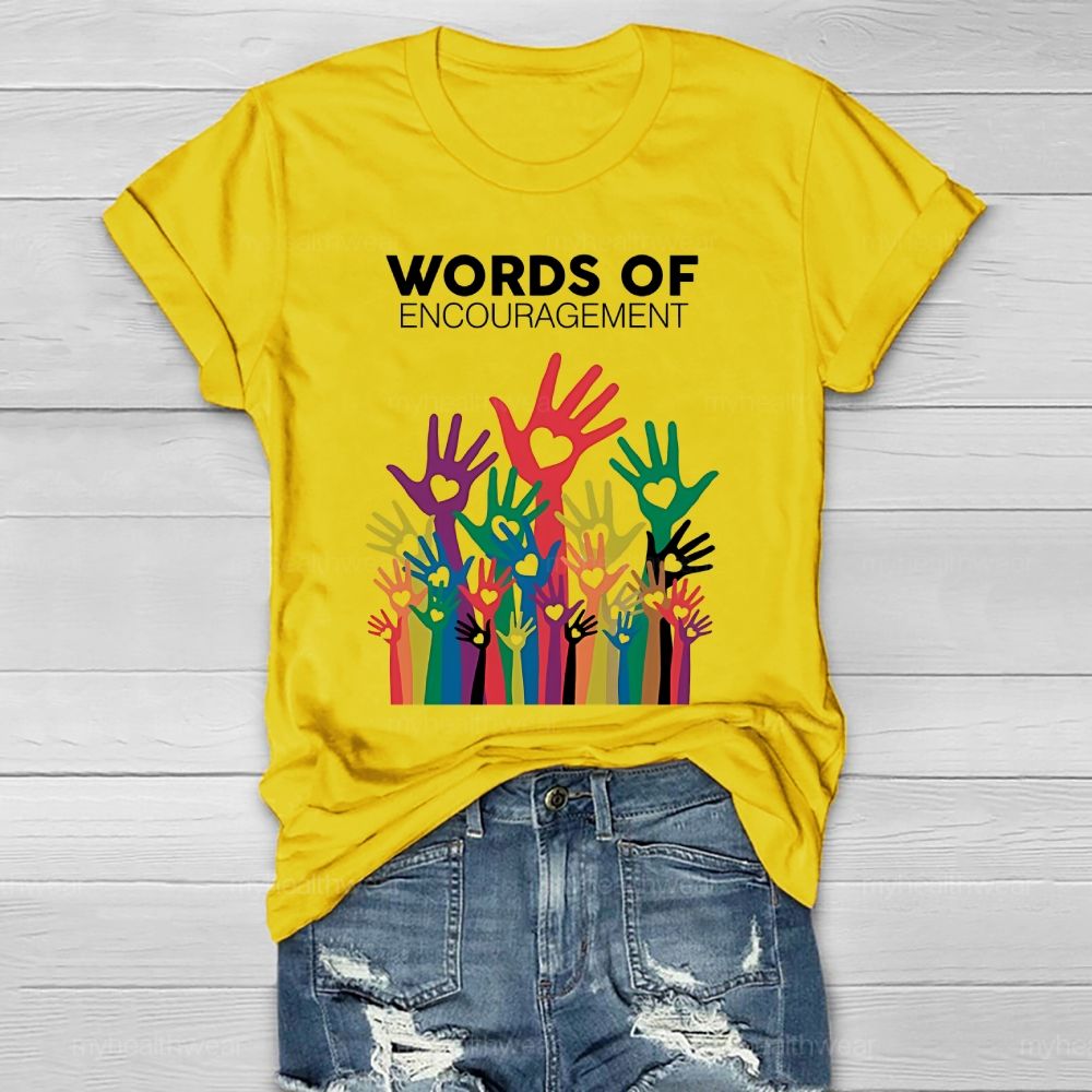 Words Of Encouragement Healthwear T-shirt