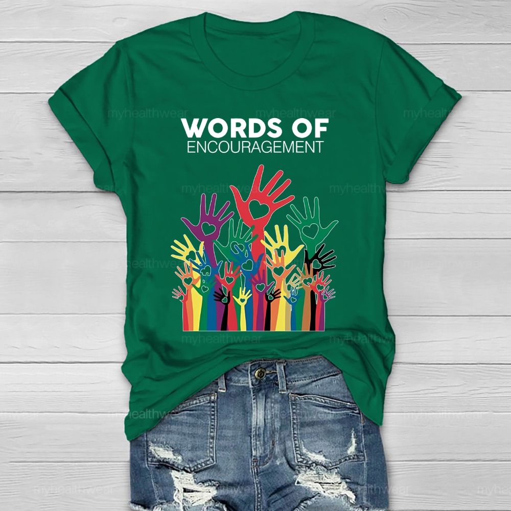 Words Of Encouragement Healthwear T-shirt