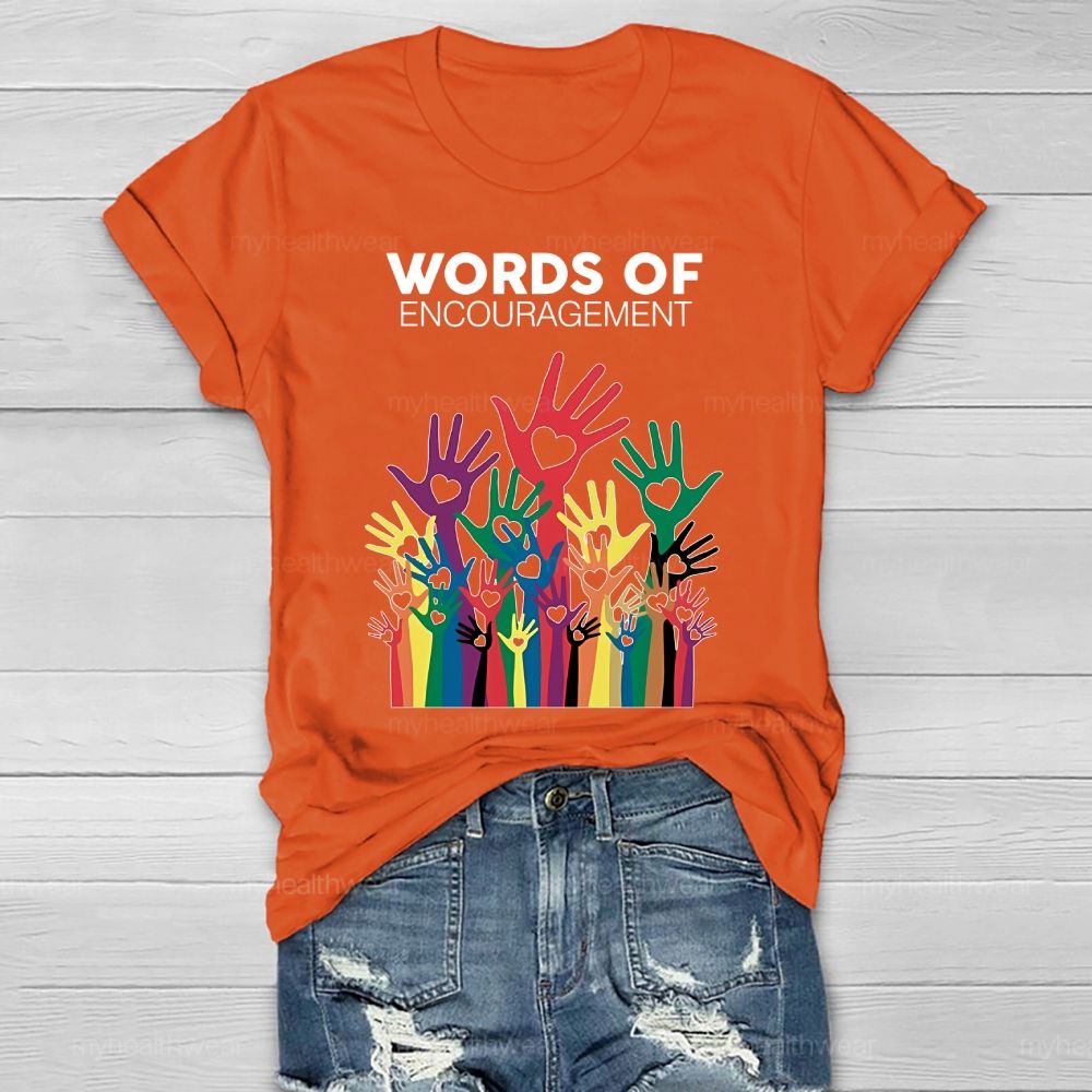 Words Of Encouragement Healthwear T-shirt