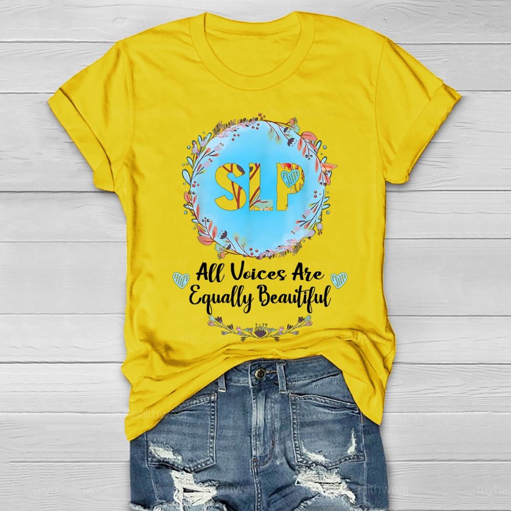 SLP All Voices Are Equally Beautiful  Healthwear T-shirt