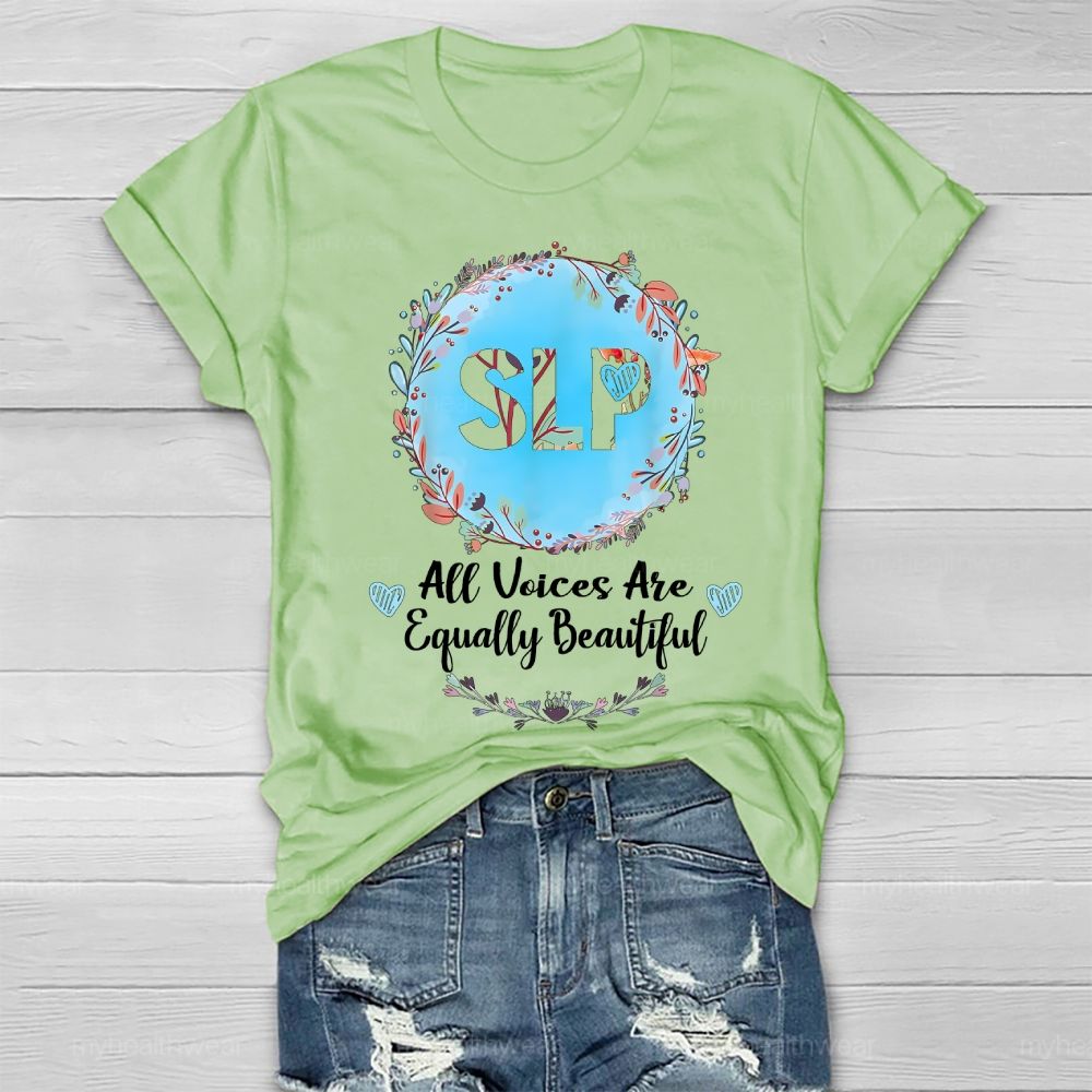 SLP All Voices Are Equally Beautiful  Healthwear T-shirt