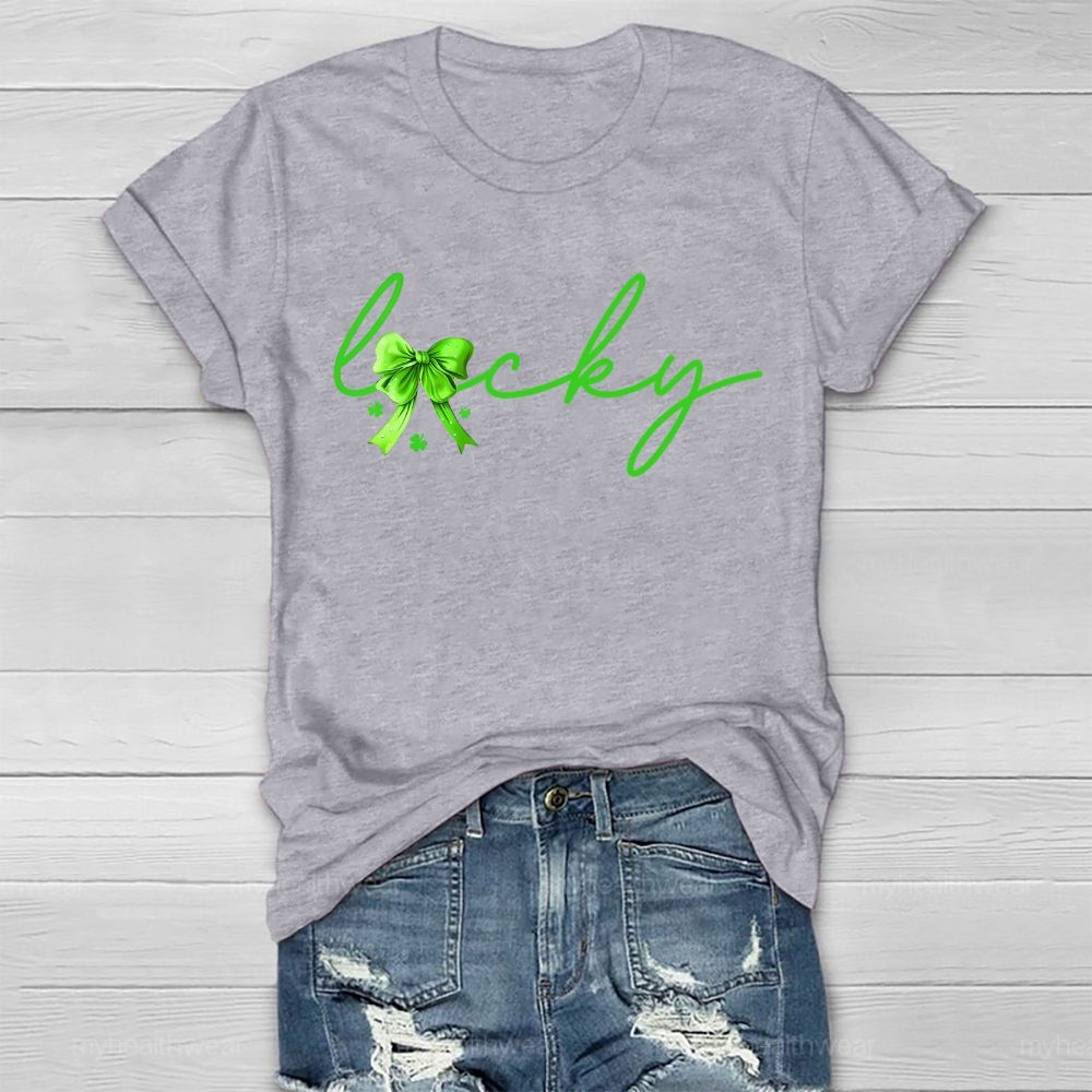 Lucky Green Bow Healthwear T-shirt