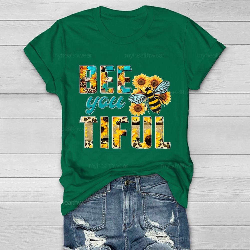 Bee You Tiful Sunflower Bee Healthwear T-shirt