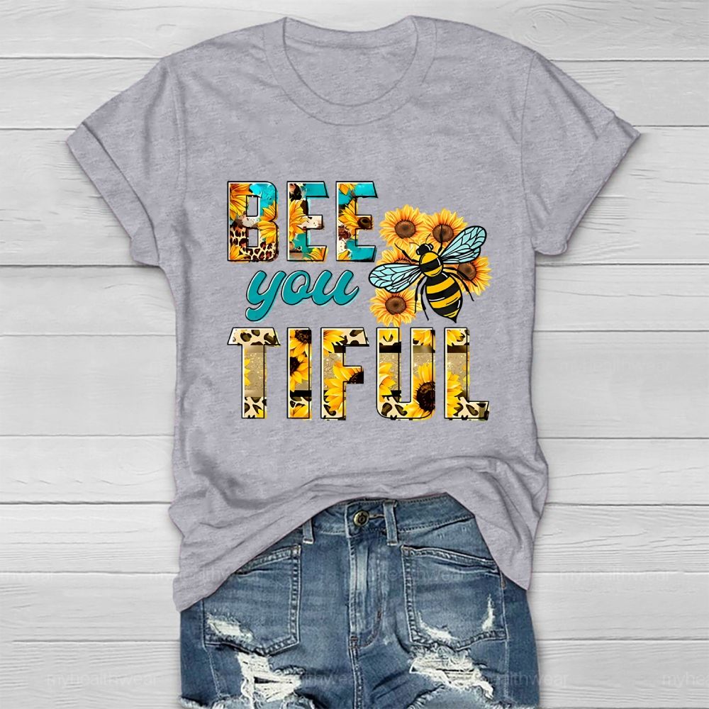Bee You Tiful Sunflower Bee Healthwear T-shirt