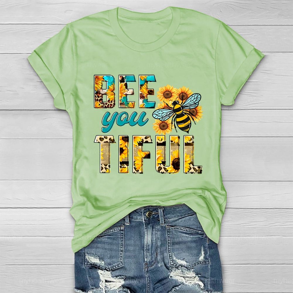 Bee You Tiful Sunflower Bee Healthwear T-shirt
