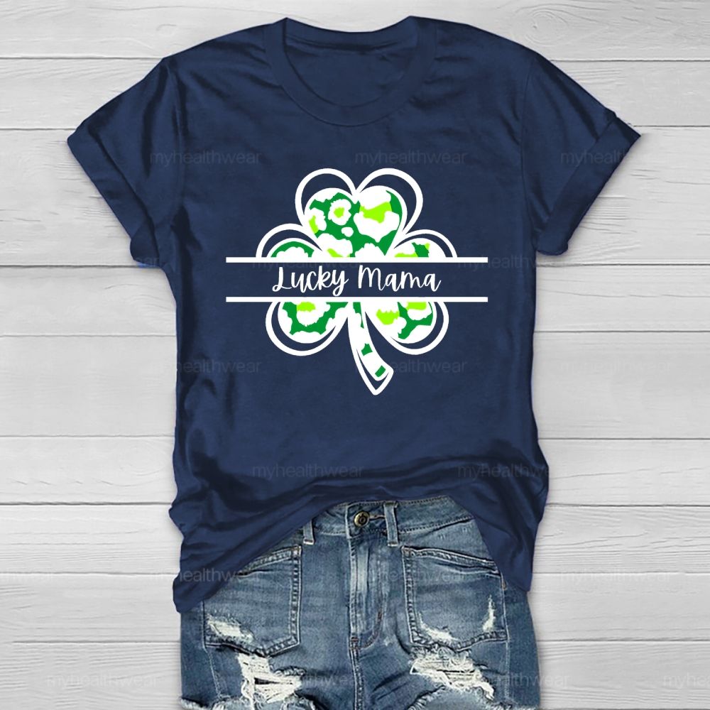 Lucky Mom Clover Healthwear T-shirt