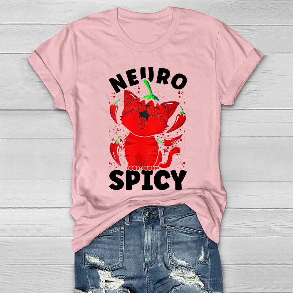 Neurospicy Chili Cat Healthwear T-shirt
