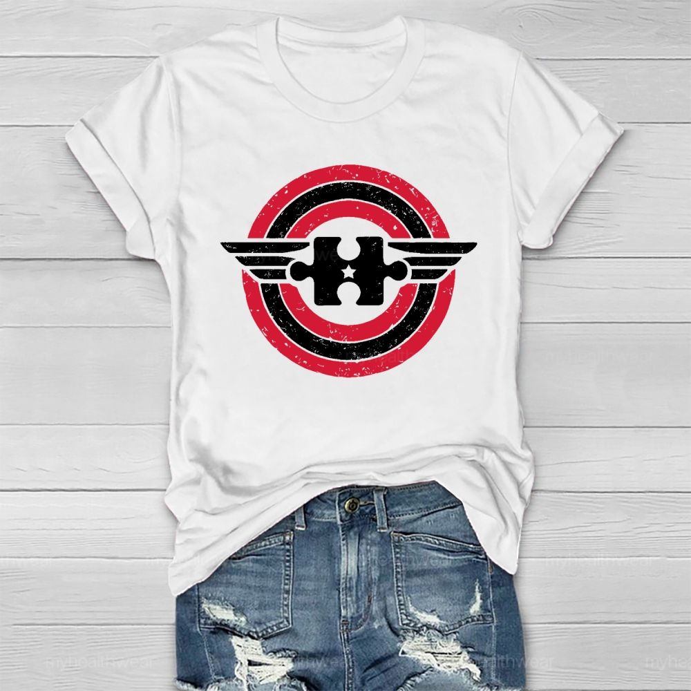 Puzzle Shield Wings Healthwear T-shirt