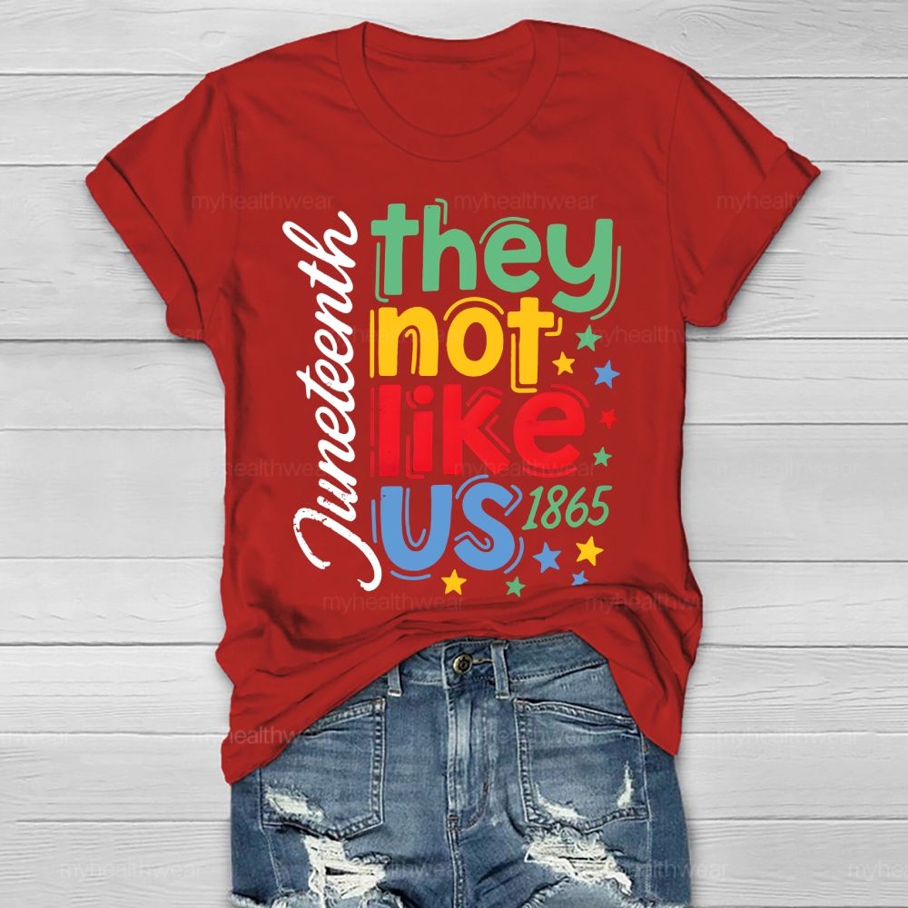 They Not Like US Juneteenth Healthwear T-shirt
