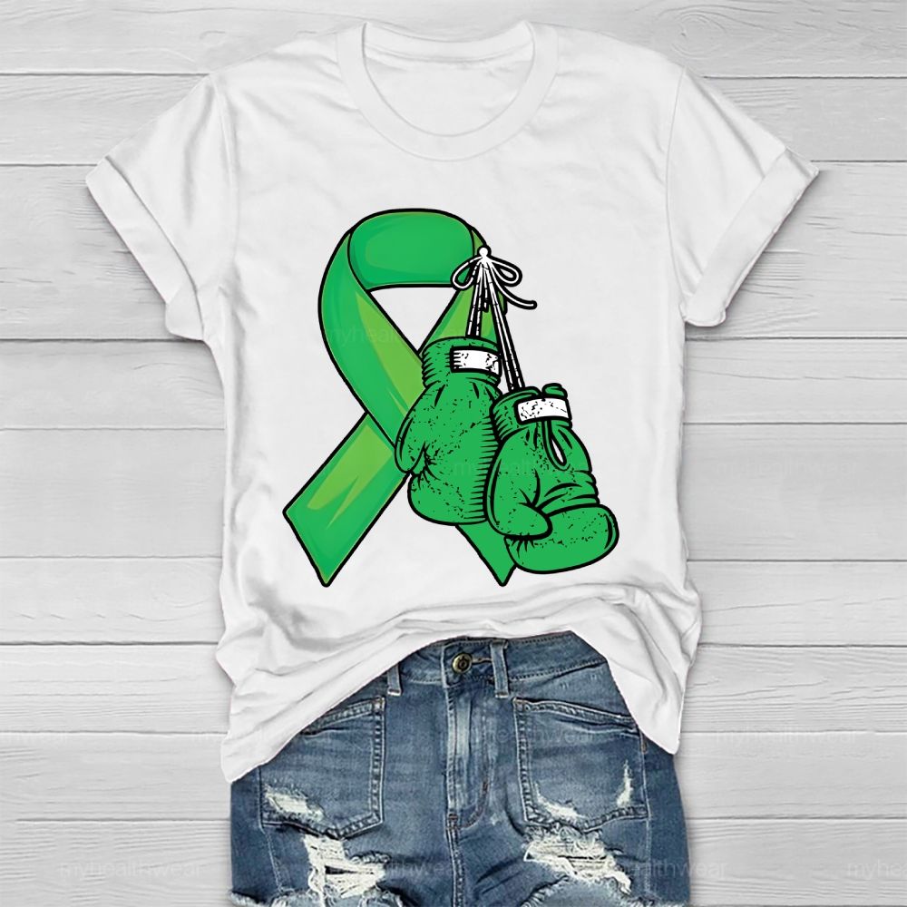Green Ribbon Boxing Gloves  Healthwear T-shirt