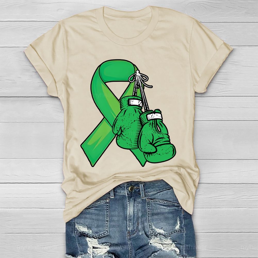 Green Ribbon Boxing Gloves  Healthwear T-shirt