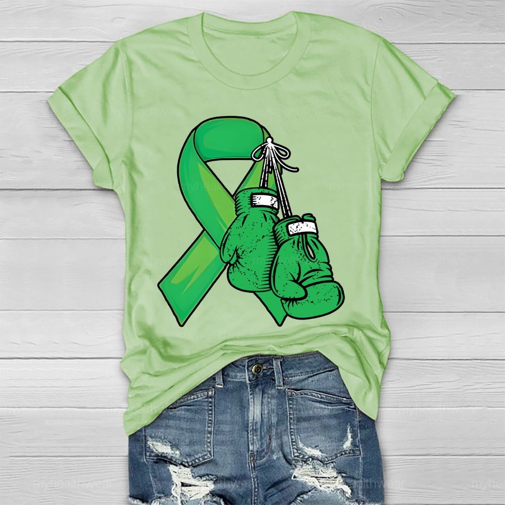 Green Ribbon Boxing Gloves  Healthwear T-shirt