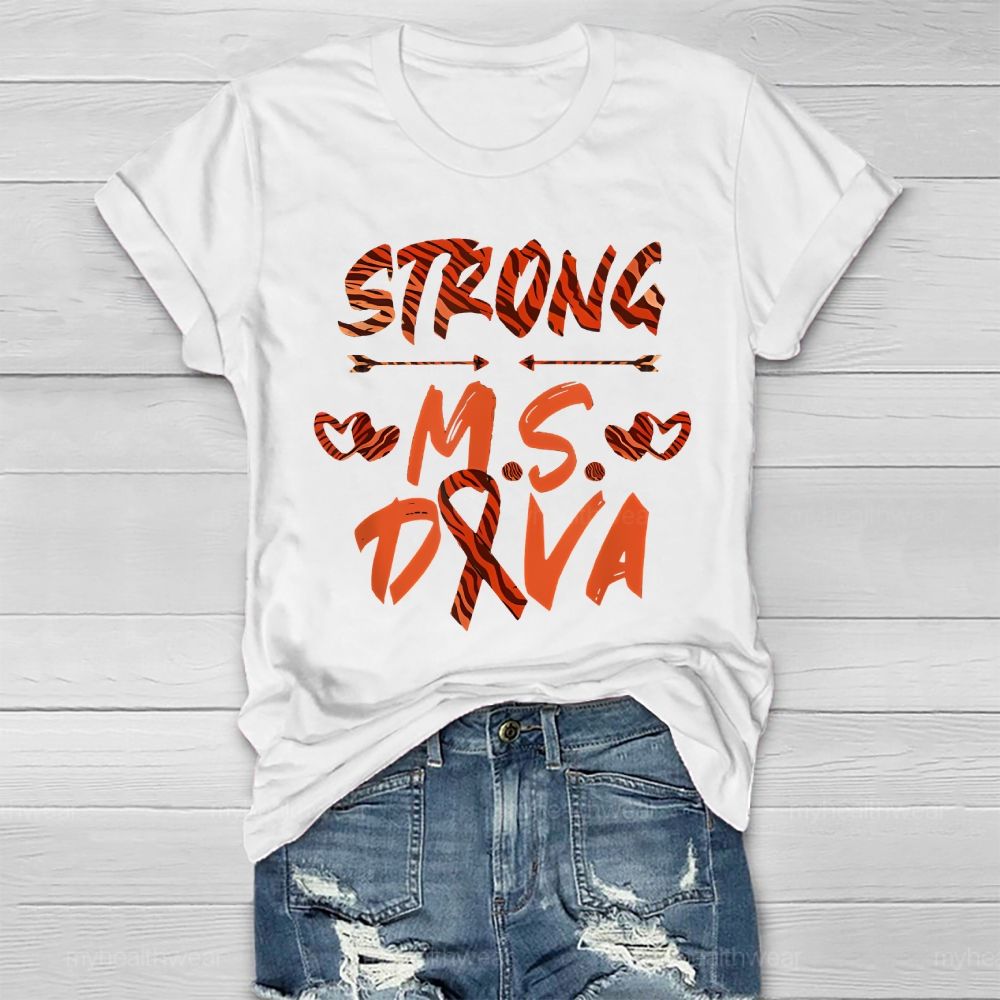 Strong Ms  Diva  Healthwear T-shirt