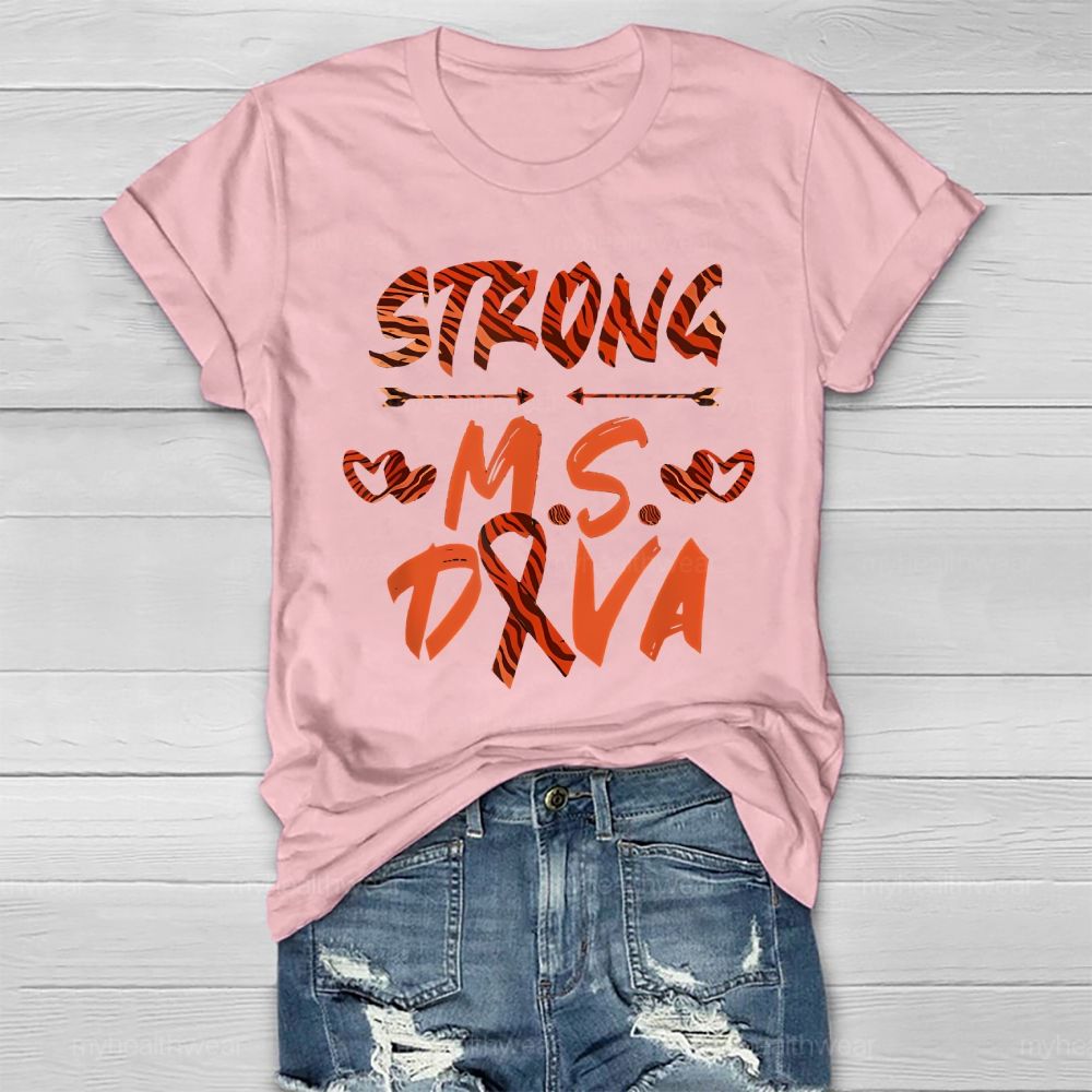 Strong Ms  Diva  Healthwear T-shirt