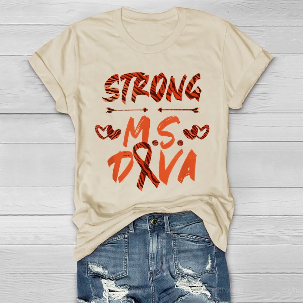 Strong Ms  Diva  Healthwear T-shirt