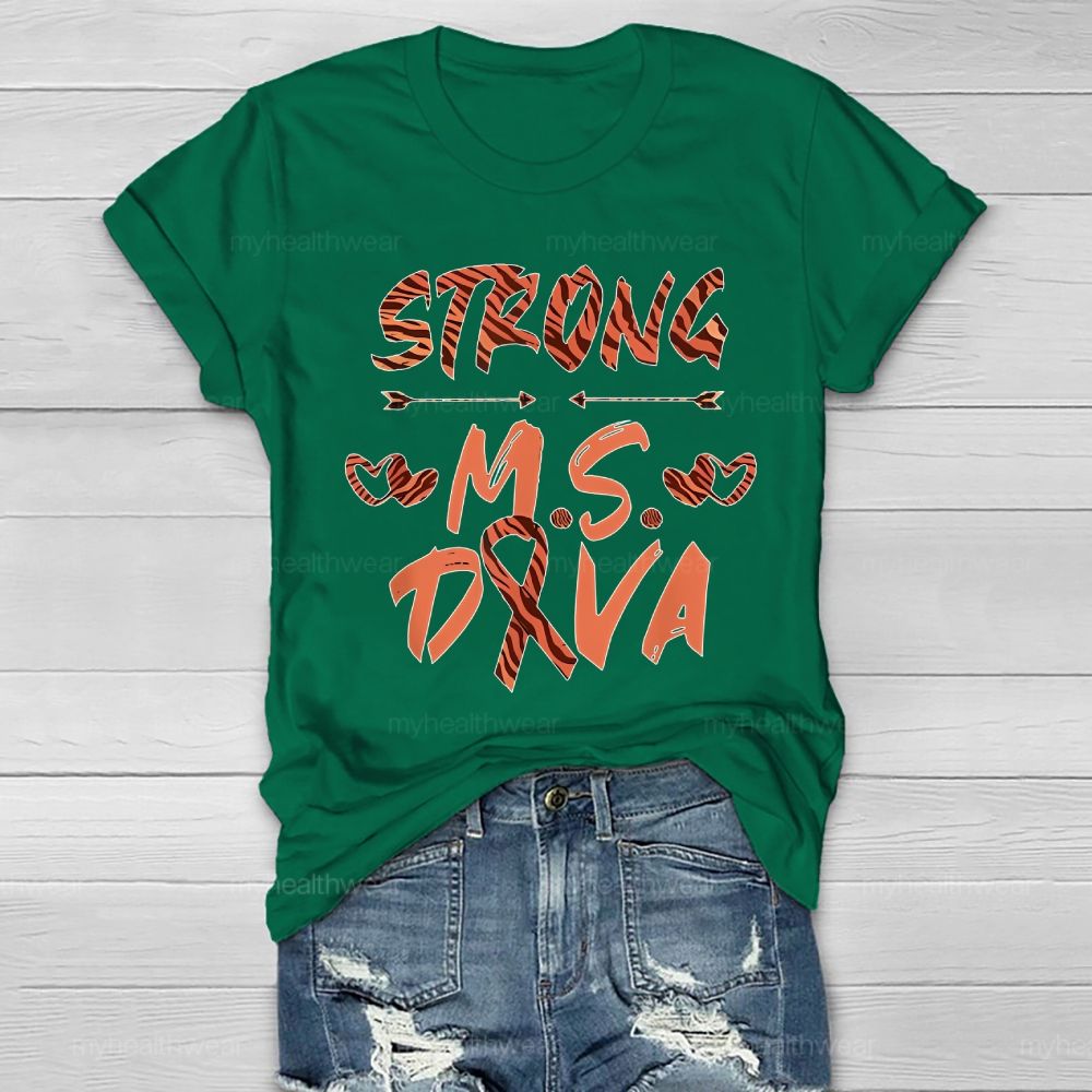 Strong Ms  Diva  Healthwear T-shirt