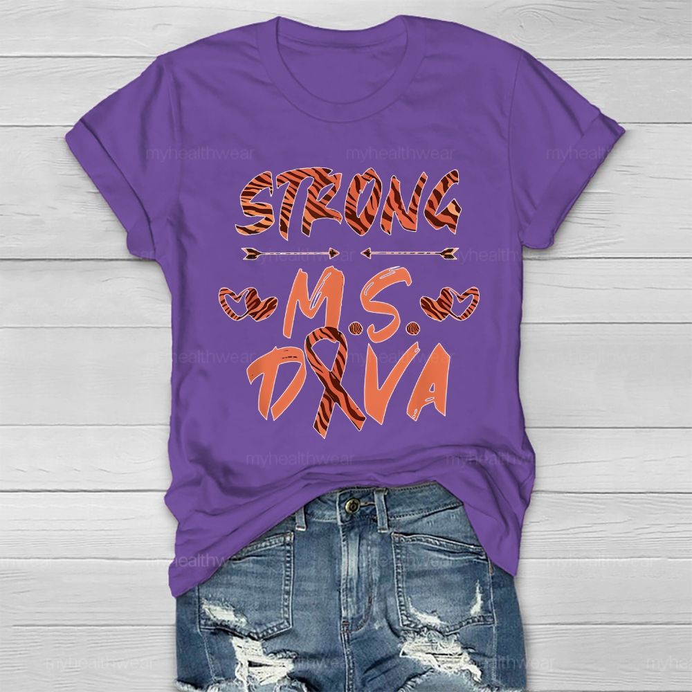 Strong Ms  Diva  Healthwear T-shirt