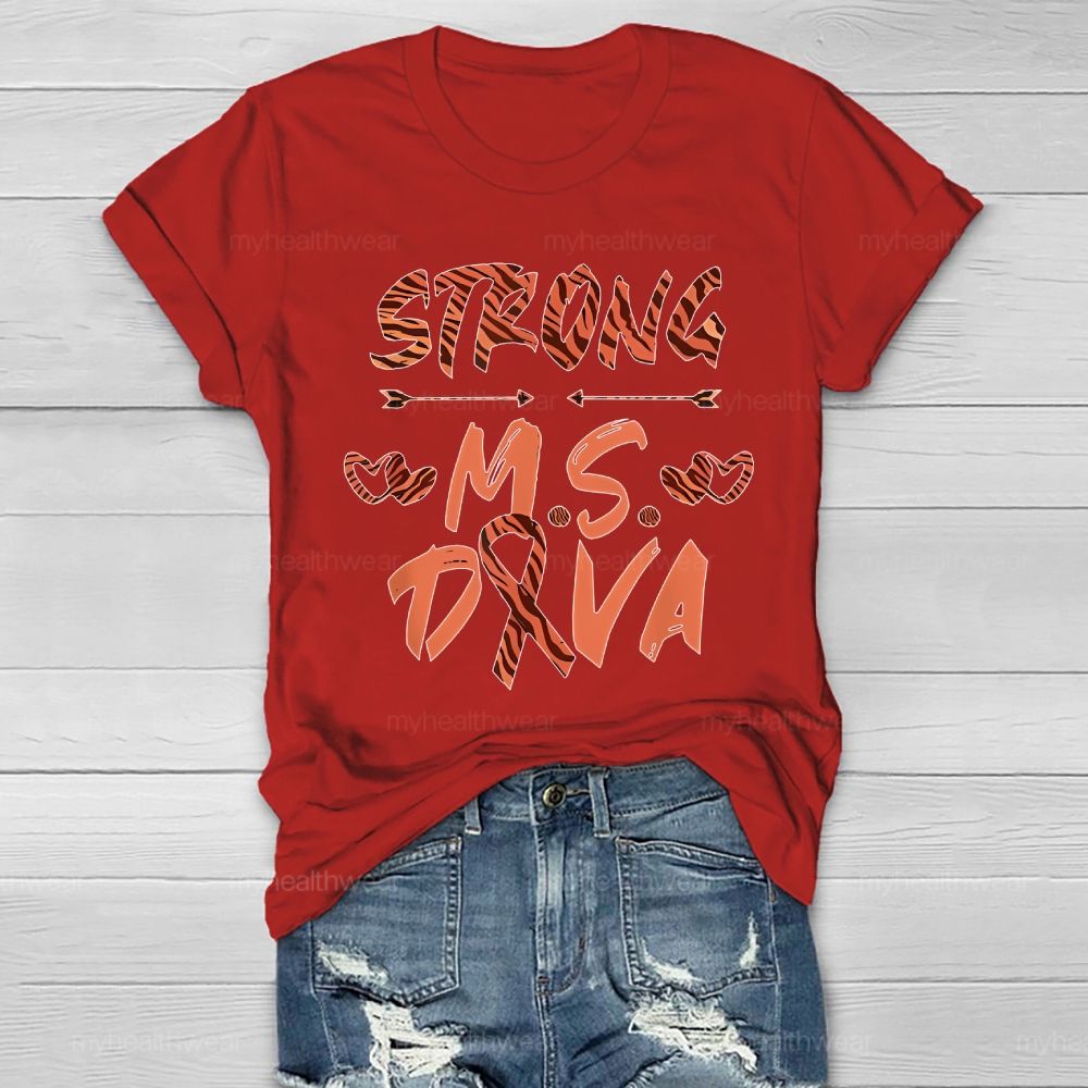 Strong Ms  Diva  Healthwear T-shirt