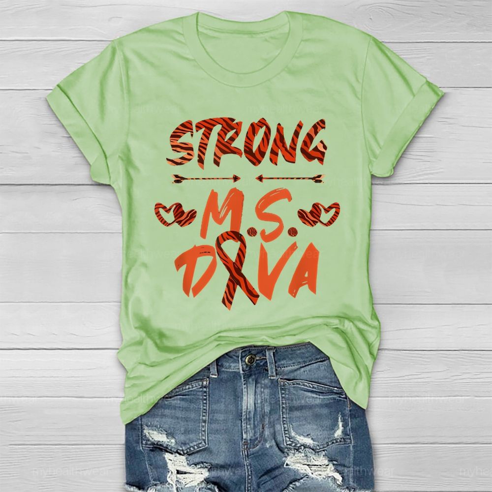Strong Ms  Diva  Healthwear T-shirt