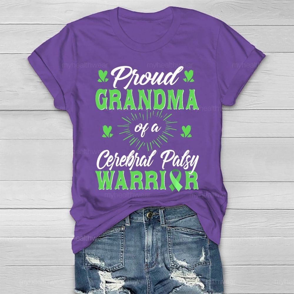 Proud Grandma of A Cerebral Palsy Warrior Healthwear T-shirt