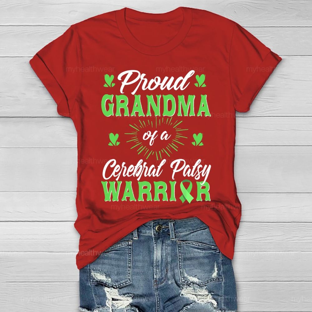 Proud Grandma of A Cerebral Palsy Warrior Healthwear T-shirt