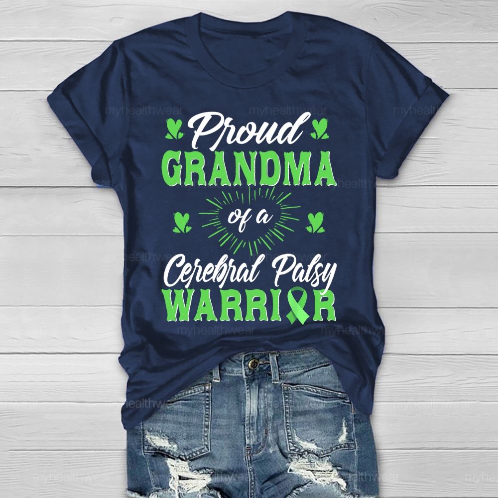 Proud Grandma of A Cerebral Palsy Warrior Healthwear T-shirt