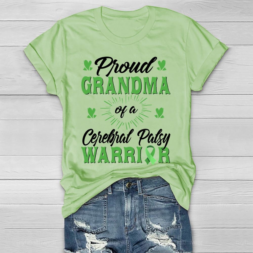Proud Grandma of A Cerebral Palsy Warrior Healthwear T-shirt