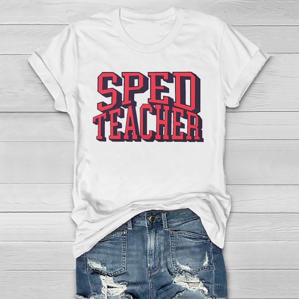 SPED Teacher Letters Healthwear T-shirt
