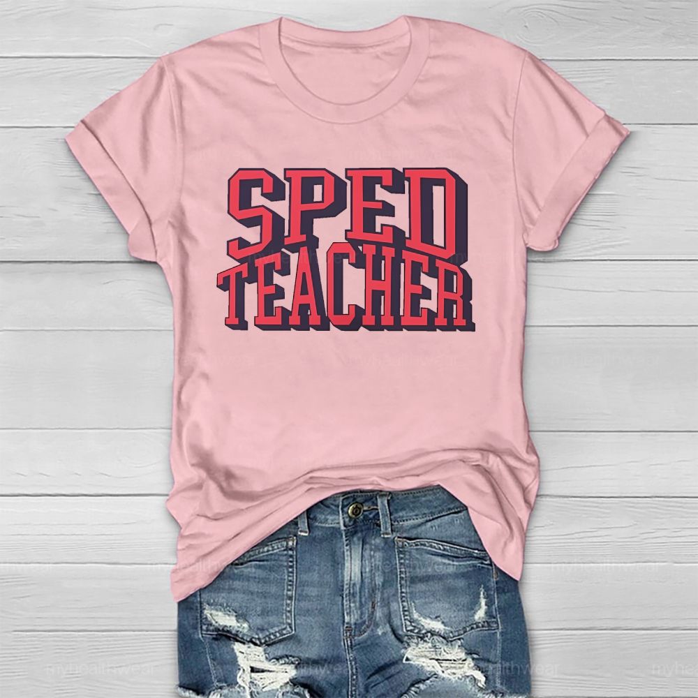 SPED Teacher Letters Healthwear T-shirt