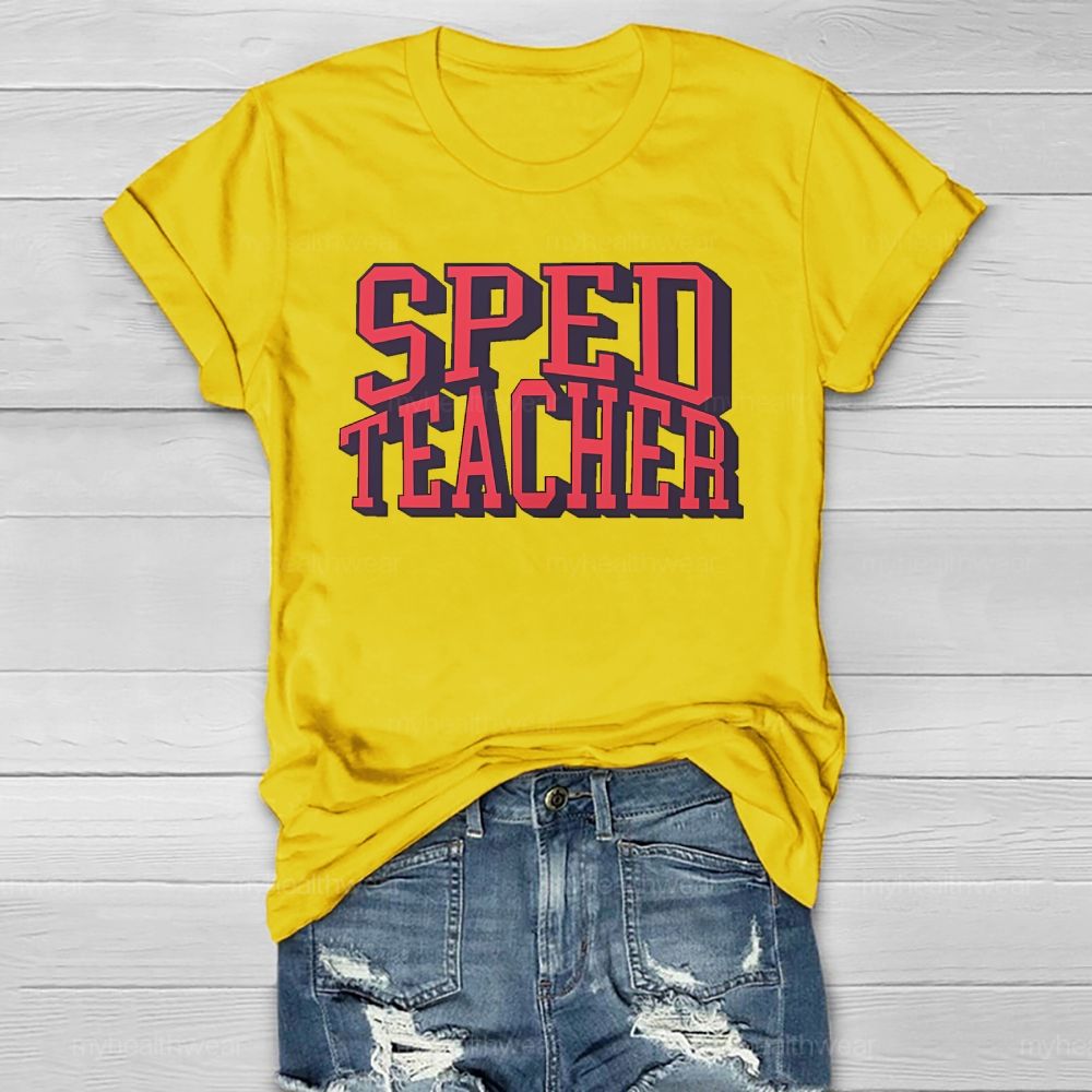 SPED Teacher Letters Healthwear T-shirt