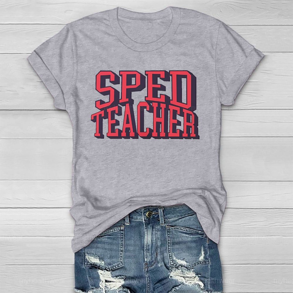 SPED Teacher Letters Healthwear T-shirt