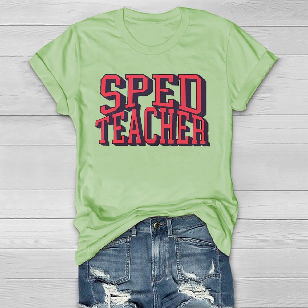 SPED Teacher Letters Healthwear T-shirt