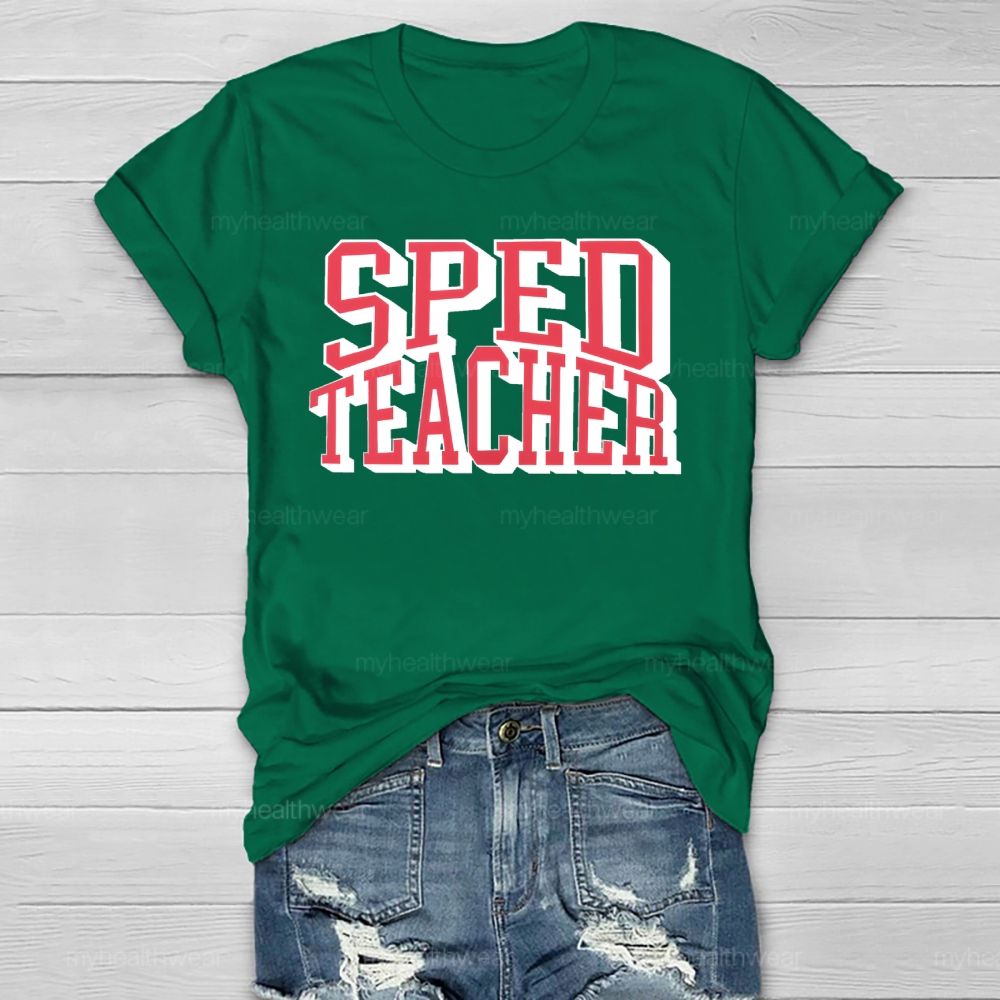 SPED Teacher Letters Healthwear T-shirt